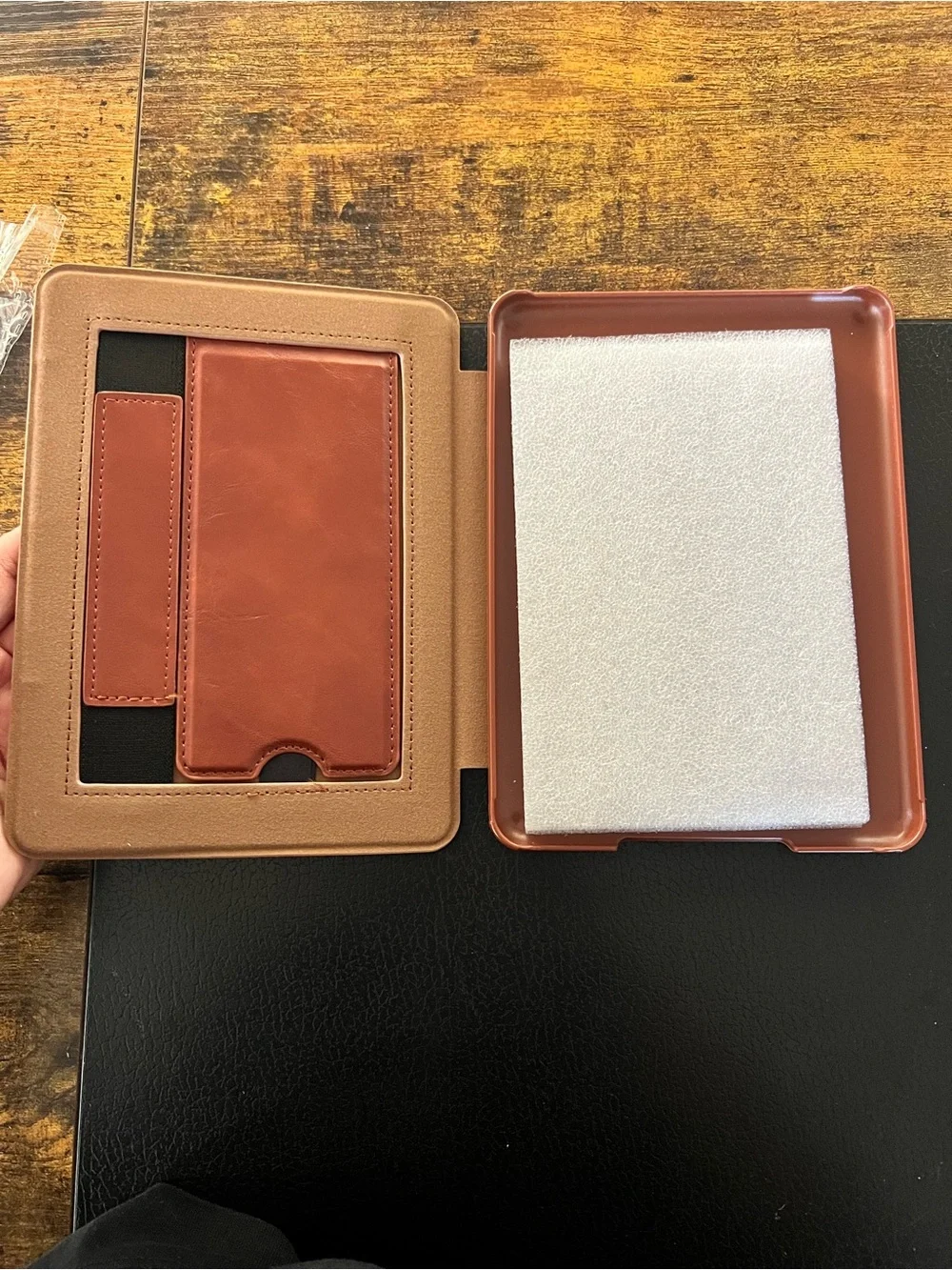 CoBak MagSafe Leather-Style Brown Tablet Folio Case - Classic Protective Cover